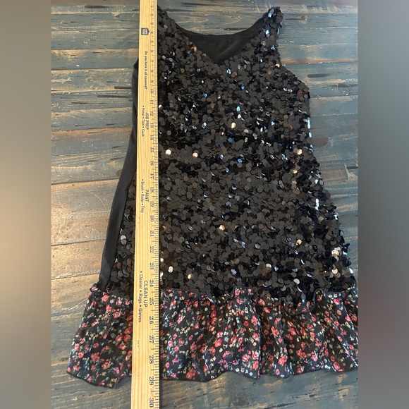 Vintage Early 2000s Full Sequence Mesh Tank Top Blouse Stretchy‎ MEDIUM - Picture 4 of 7